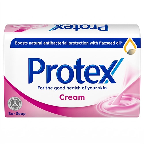 Sticla cu detergent lichid albastru Ajax Floral Fiesta prezintă inscripțiile în limba română „FRESCURĂ INTENSĂ” și „festa florală”, fiind decorată cu flori albe și galbene și prevăzută cu un capac roșu.