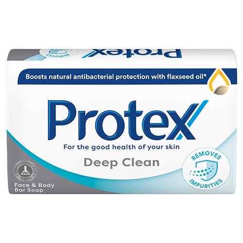 Flacon cu pulverizator de soluție pentru curățat baia Ajax Bathroom, de culoare turcoaz, cu pulverizator roșu și etichetă ce ilustrează o cadă albă.